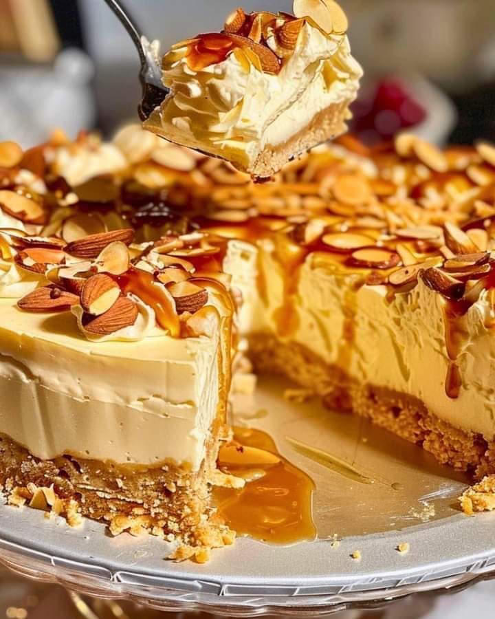 Cheesecake de amêndoa e amaretto