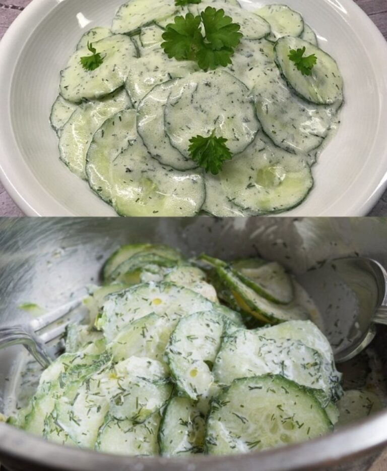 Salada de pepino, a minha família adora