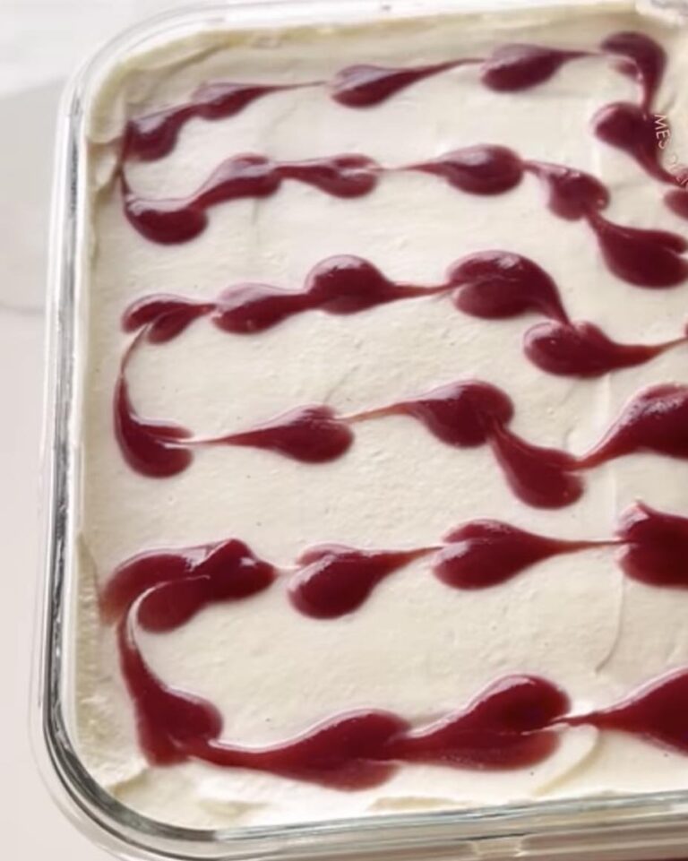 Tiramisú de framboesa