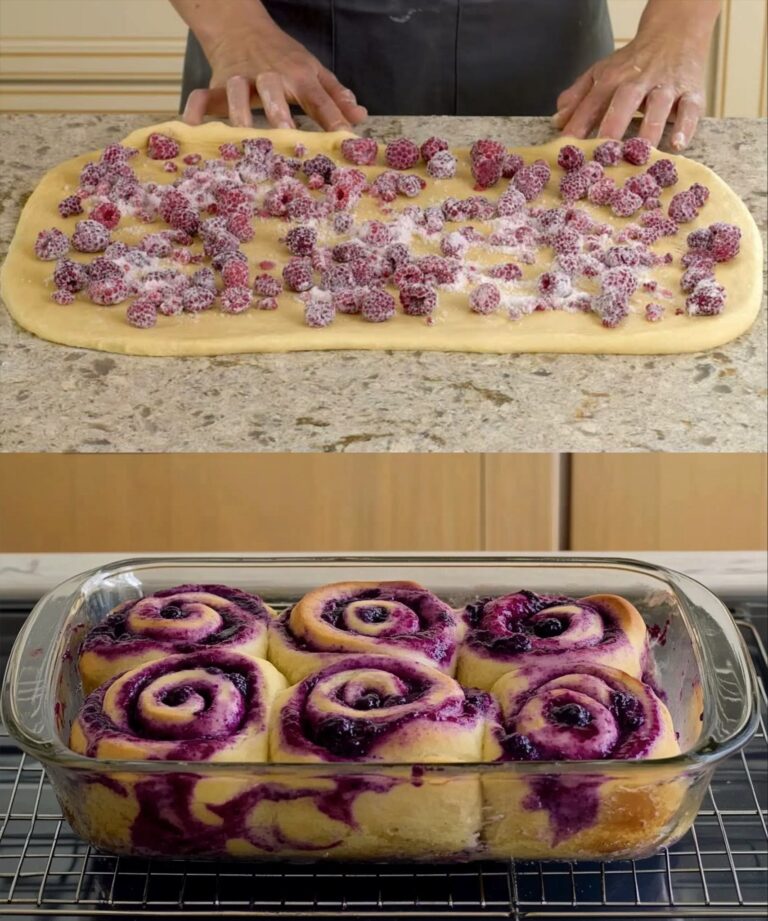 Rolinhos de framboesa - macios, frutados e simplesmente irresistíveis