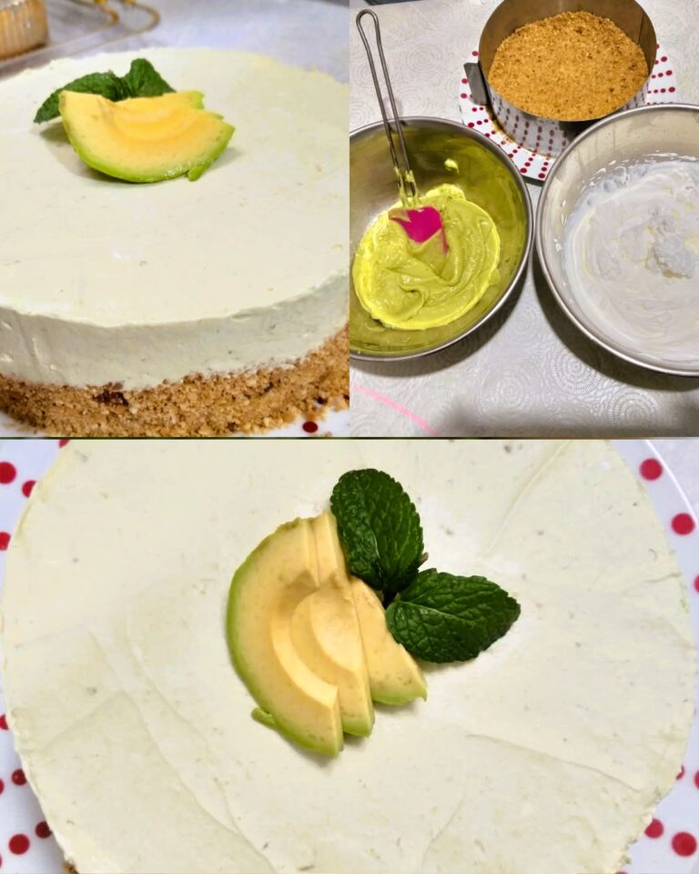 Cheesecake de Abacate (Sem Forno)
