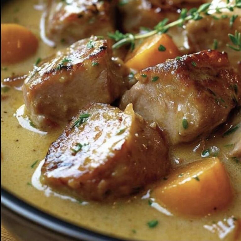 Alcatra de porco com creme de mostarda