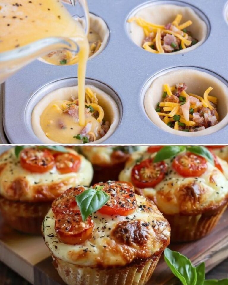 Formas de Muffin de Ovo com Espinafre, Queijo Feta e Tomate Seco