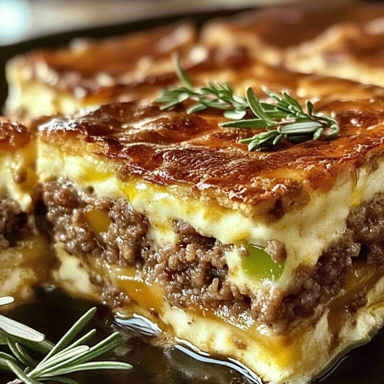 Torta de Carne Moída com Massa de Creme de Leite