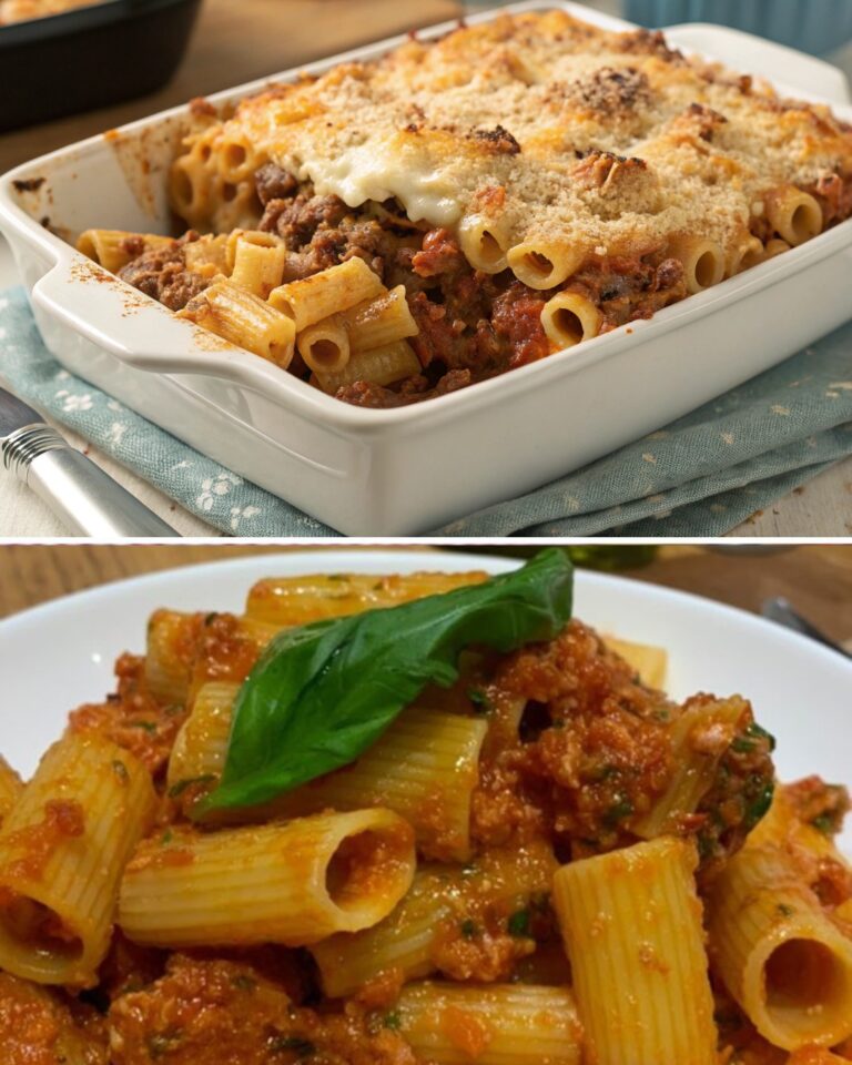 Massa de Forno com Carne Picada – Rápido, Fácil e Delicioso! 🧀🔥