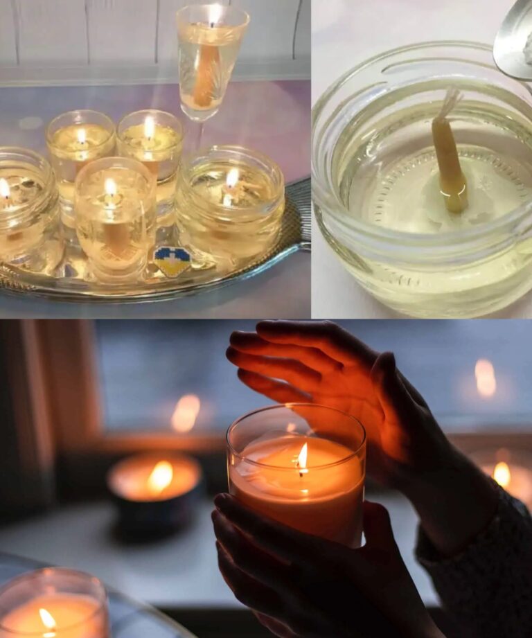 No Dia de Todos os Santos, faço uma vela que arde durante uma semana e não se apaga: demora apenas 2 minutos a fazer!