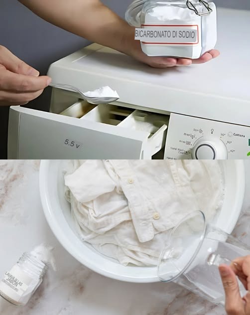 COLOCANDO BICARBONATO NA MÁQUINA DE LAVAR ROUPA, OS LAVANDEIREIROS MAIS EXPERIENTES FAZEM-NO HÁ ANOS: O MOTIVO