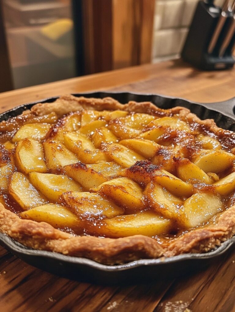 Delícia rápida: tarte de maçã frita em 15 minutos