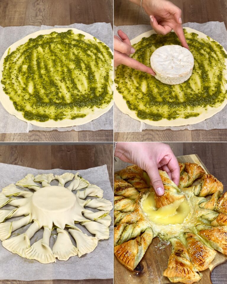 Folhado Salgado Girassol: A Receita Saborosa com Pesto e Queijo