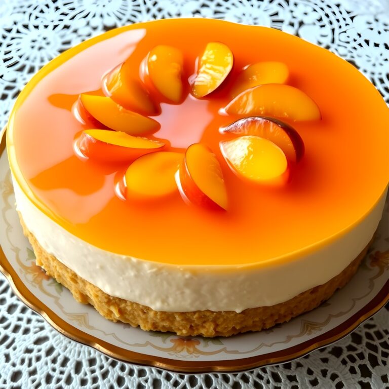 Tarte de Pêssego e Coco