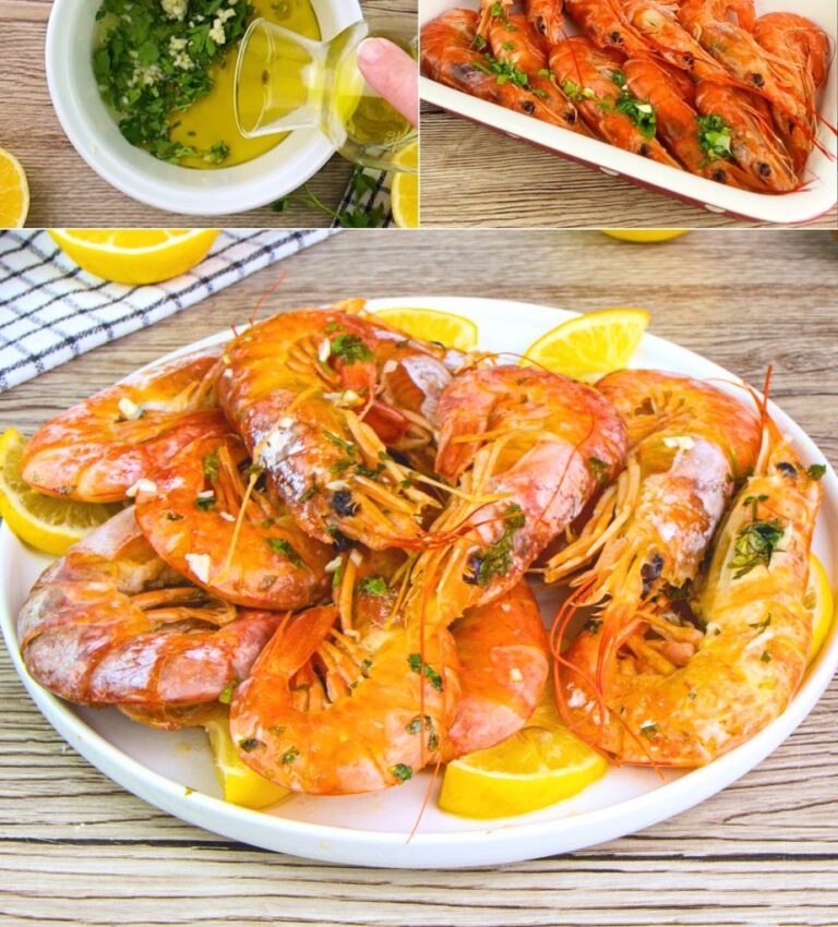 Camarões Marinados Assados: A Receita do Segundo Prato de Peixe