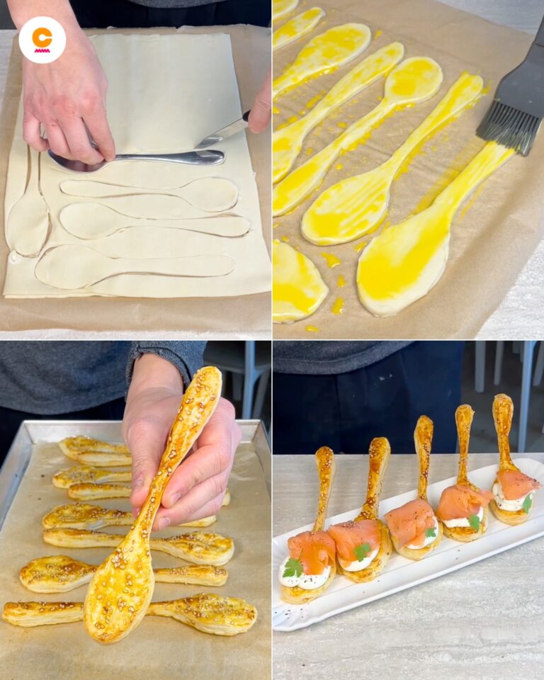 Colheres de Massa Folhada: A Receita para Saborosos Aperitivos Ideais como Entrada ou Finger Food
