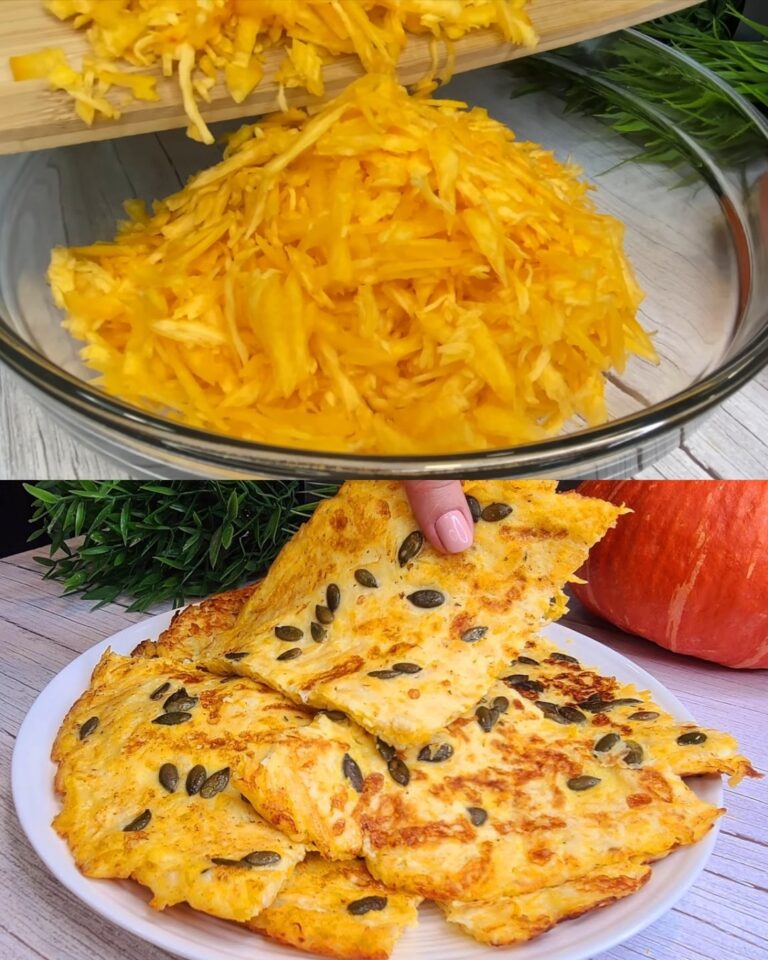 Panquecas de abóbora salgadas com mozarela