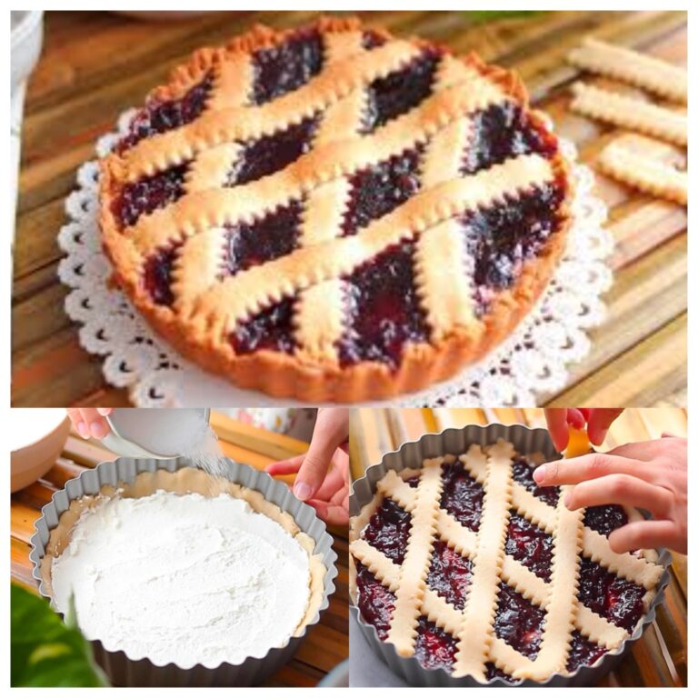 Tarte de ricota e geleia sem ovos