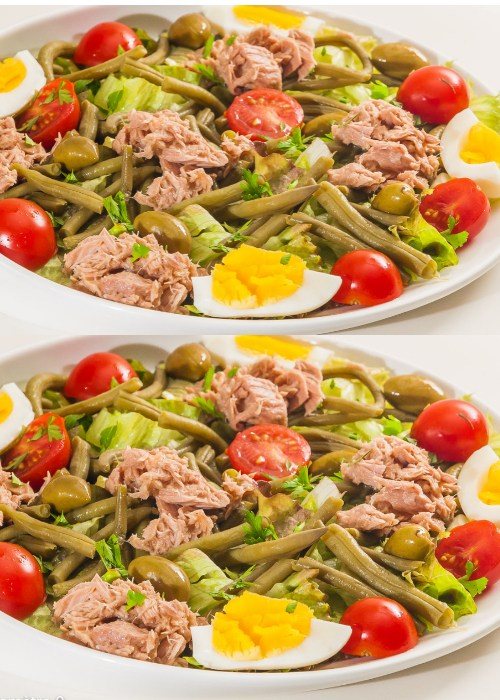 Salada Fácil de Feijão Verde com Atum