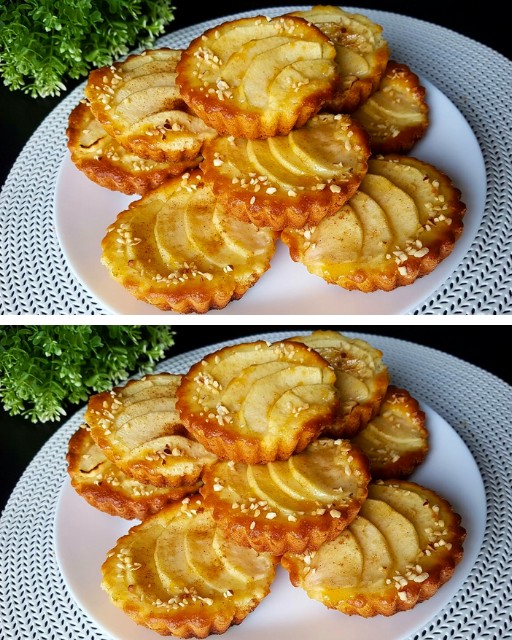 Com apenas 1 ovo e uma maçã pode preparar estas deliciosas tarteletes