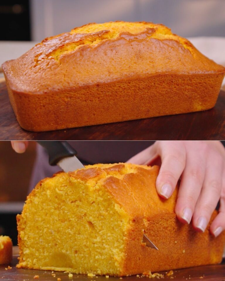 Bolo de laranja e ameixa