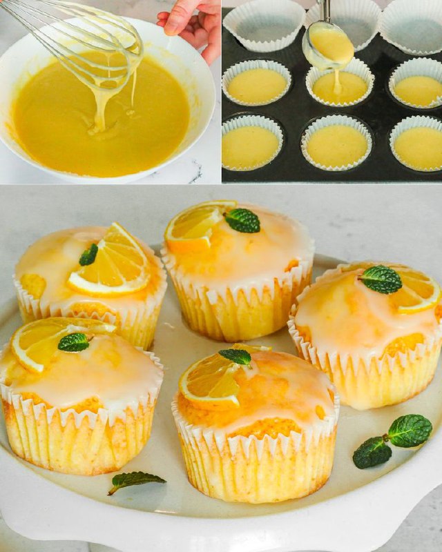 Muffins de Limão: A Receita para Bolos Glaceados Macios e Perfumados