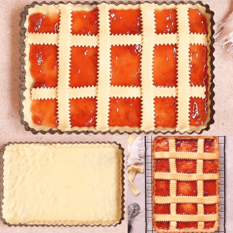 Tarte de geleia sem ovos e sem manteiga