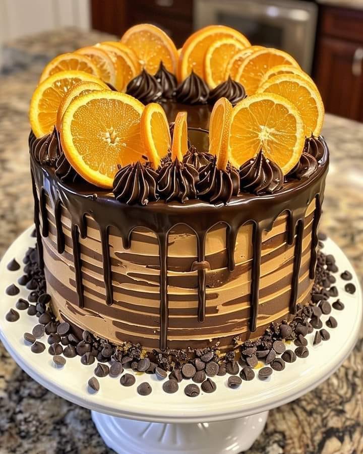 Delícia decadente de bolo de chocolate com infusão de citrinos