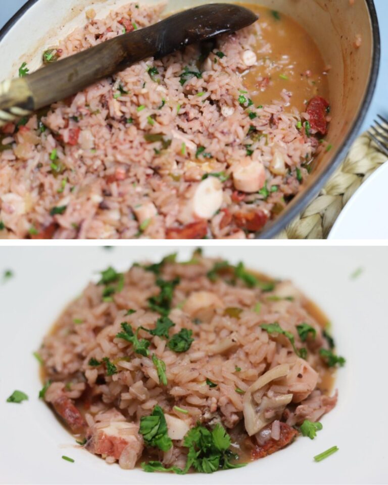 Arroz Malandrinho de Polvo com Pimento e Chouriço 🍚🐙