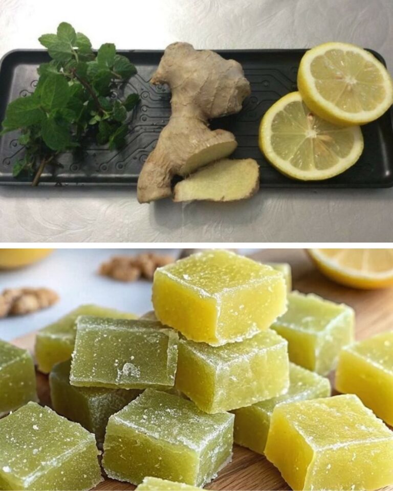 Chá Verde, Limão e Gengibre Mastigável: Um Snack Saudável e Energizante! 🌿✨