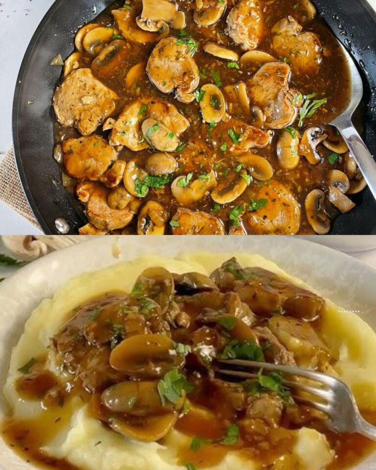 Lombinho de Porco com Cogumelos Salteados 🍴