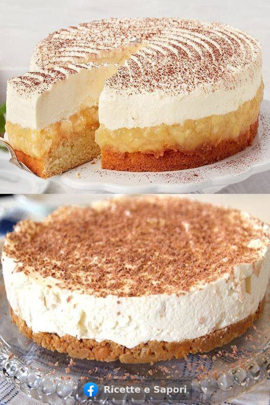 Para a tarte de maçã misturo 500 g de ricota magra com 250 g de mascarpone