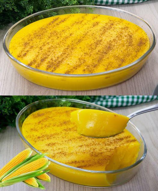 O VERDADEIRO curau de milho da ROÇA com 3 ingredientes