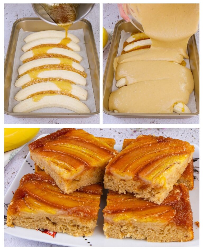 Bolo invertido de banana: o resultado vai deixá-lo sem palavras!