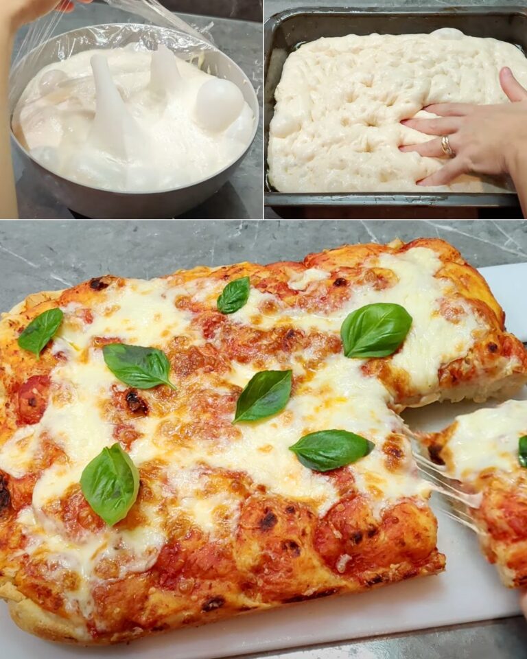 Pizza alta: a receita para a tornar perfeita e cheia de bolhas
