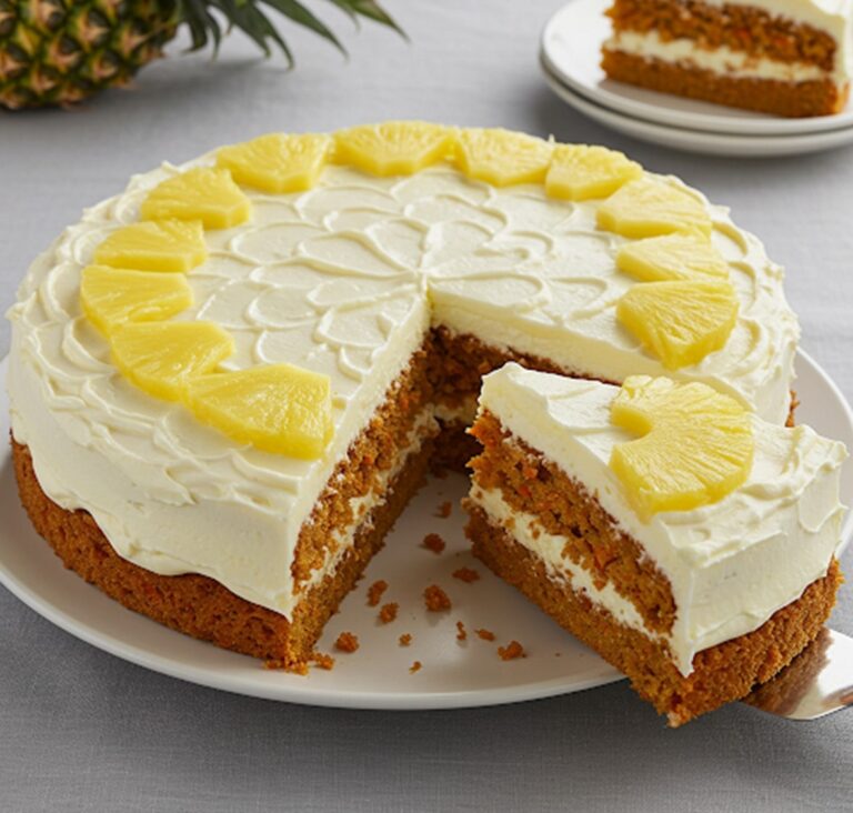 BOLO DE CENOURA E ABACAXI