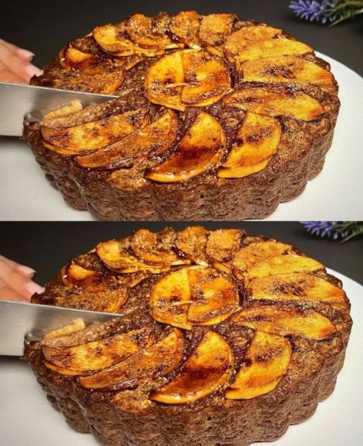 Bolo de aveia e maçã fácil e delicioso