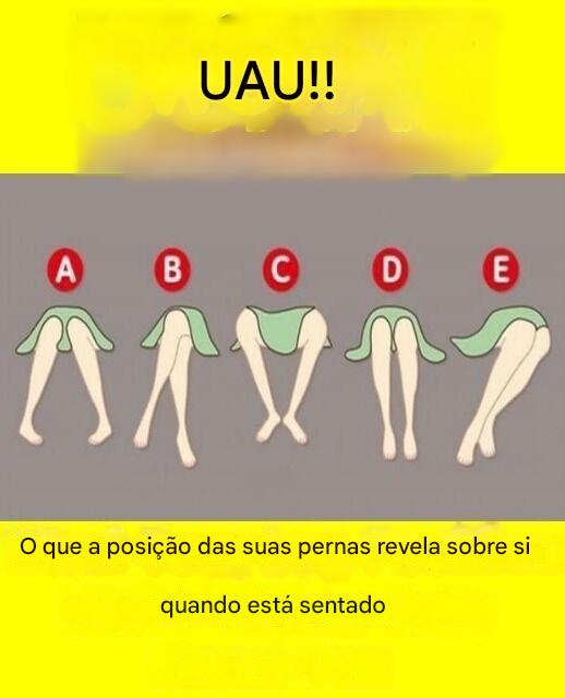 O que a posição dos seus ísquios diz sobre a sua personalidade