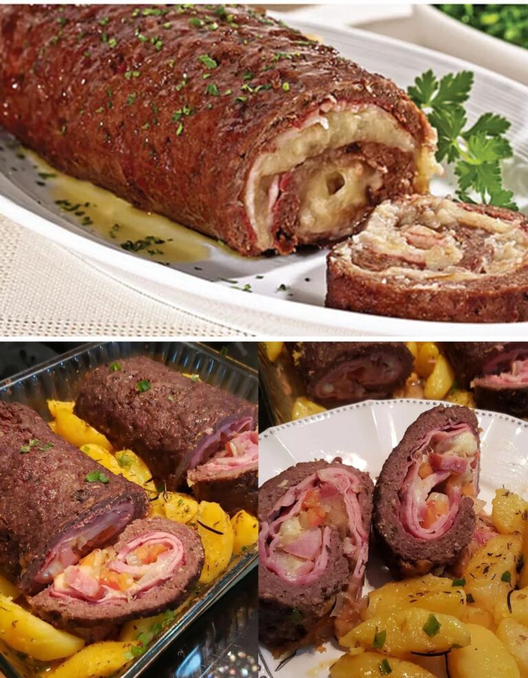 Rocambole de Carne Picada Receita Saborosa e Fácil de Fazer