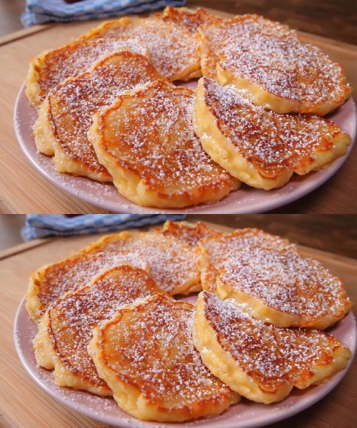 Panquecas de maçã sumarentas em 5 minutos!