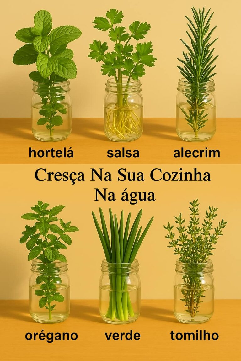 6 ervas que podem crescer na água sem usar terra