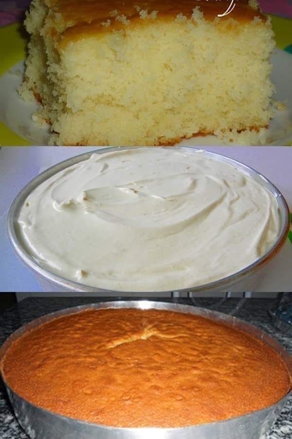 Gente esse bolo é muito fofo e fica bem molhadinho. Vai apenas 5 ingredientes e faz o maior sucesso