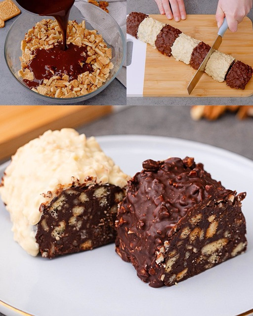 Salame de chocolate bicolor: a versão simples e deliciosa de dois chocolates