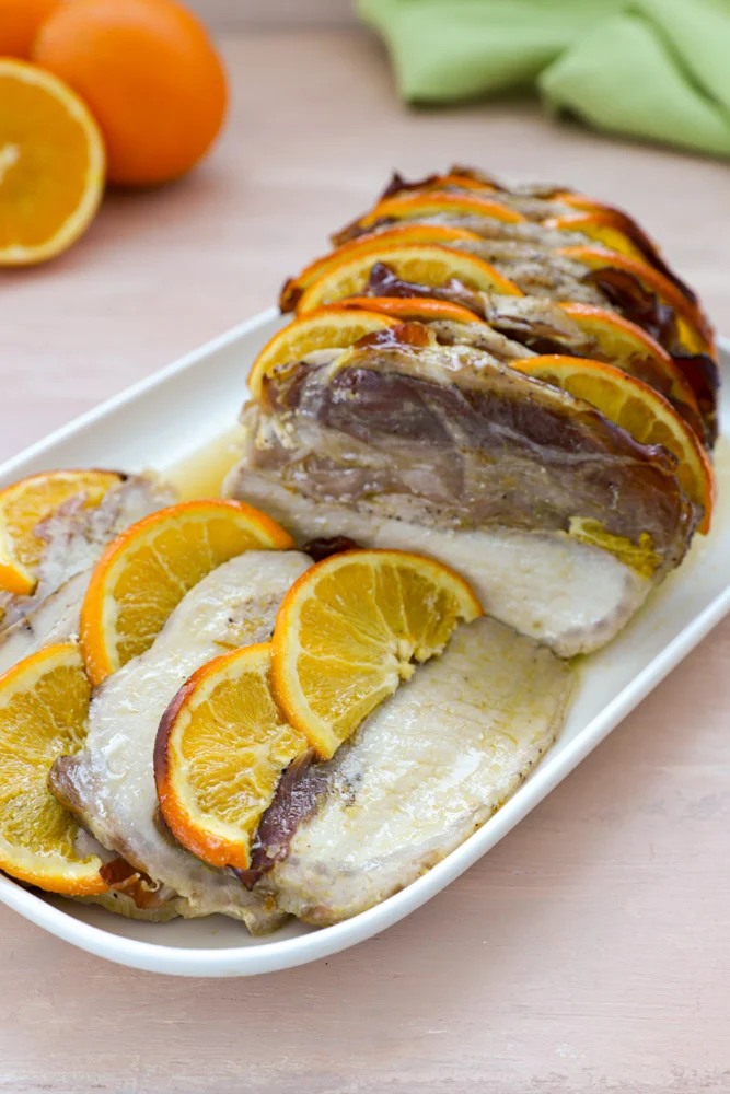 lombo de porco com laranja