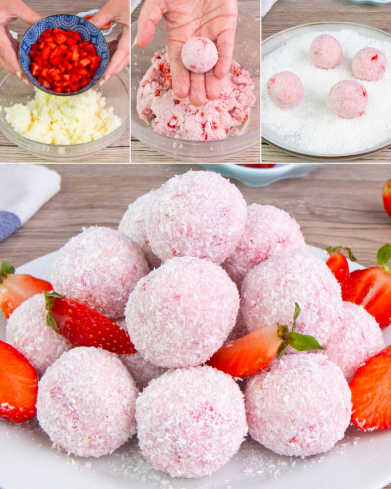 Trufas de morango e coco: a receita